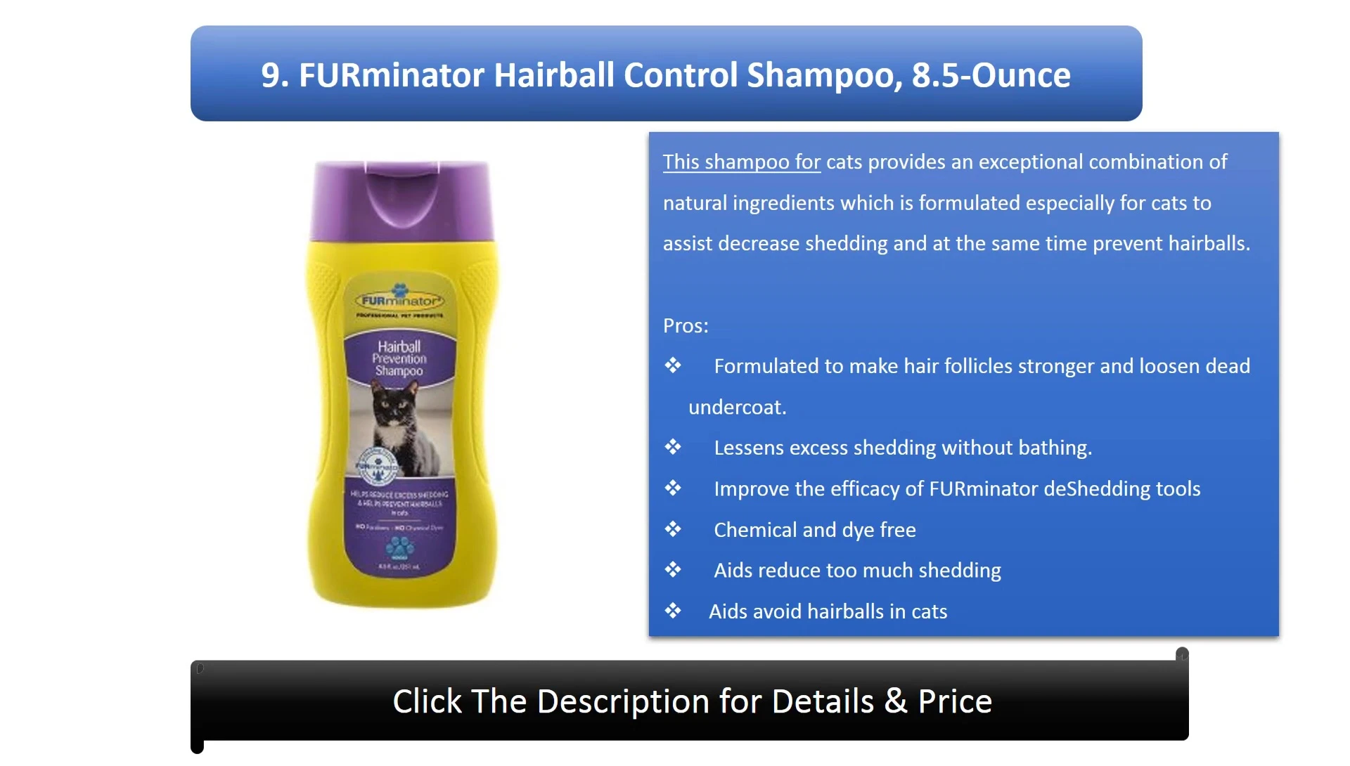 '9fu Monitor Hair Ball Control Shampoo' product shot