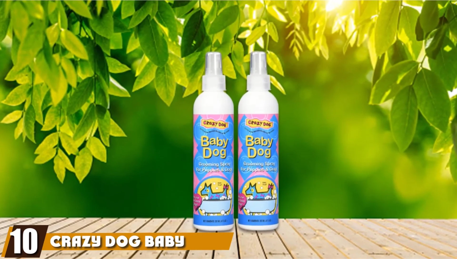Crazy Dog Baby Powder Grooming Spray bottle