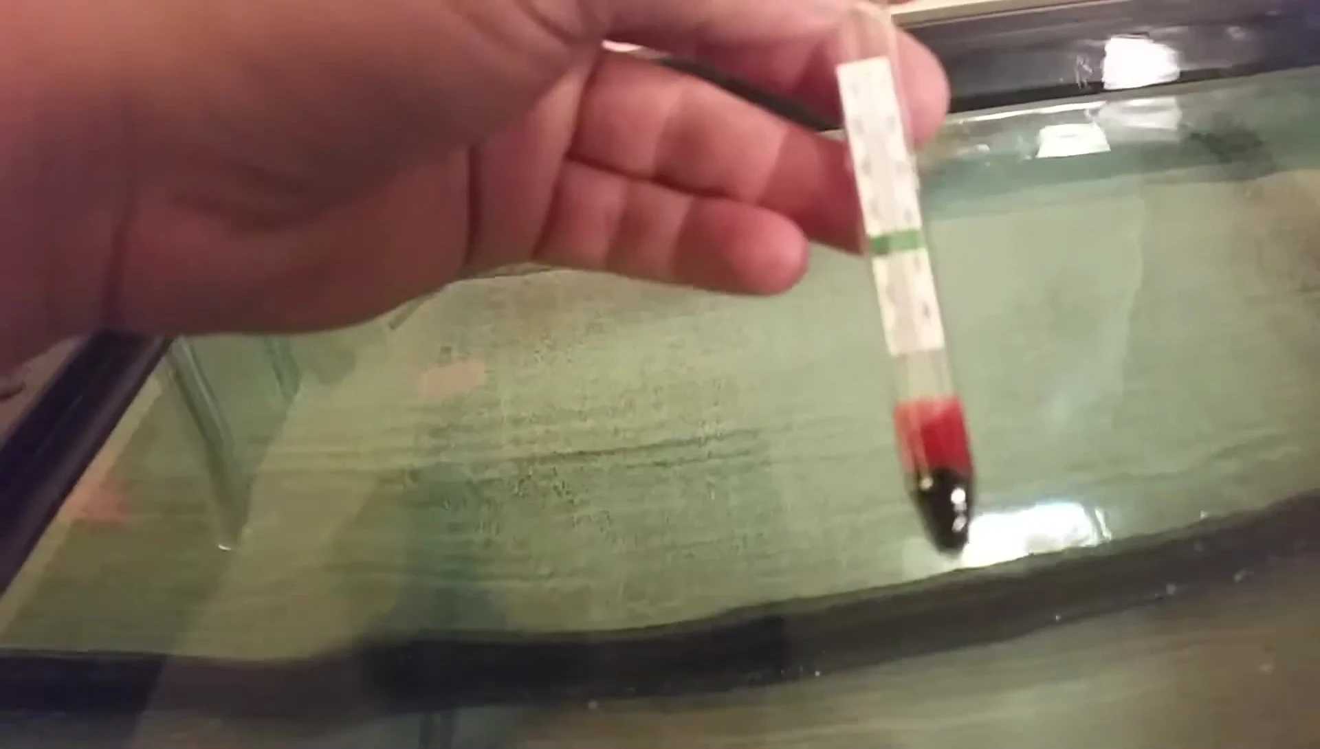 The floating thermometer
