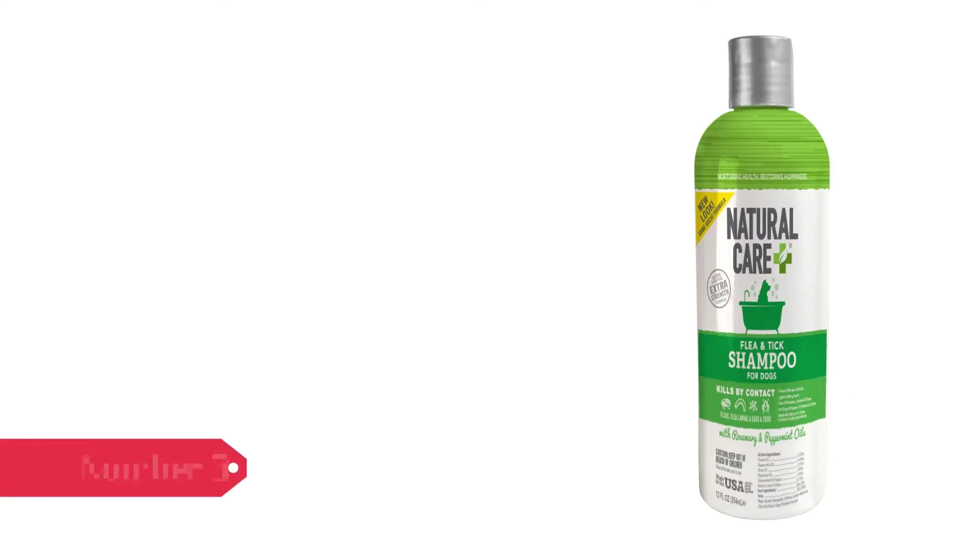 Natural Care Flea & Tick Dog Shampoo bottle