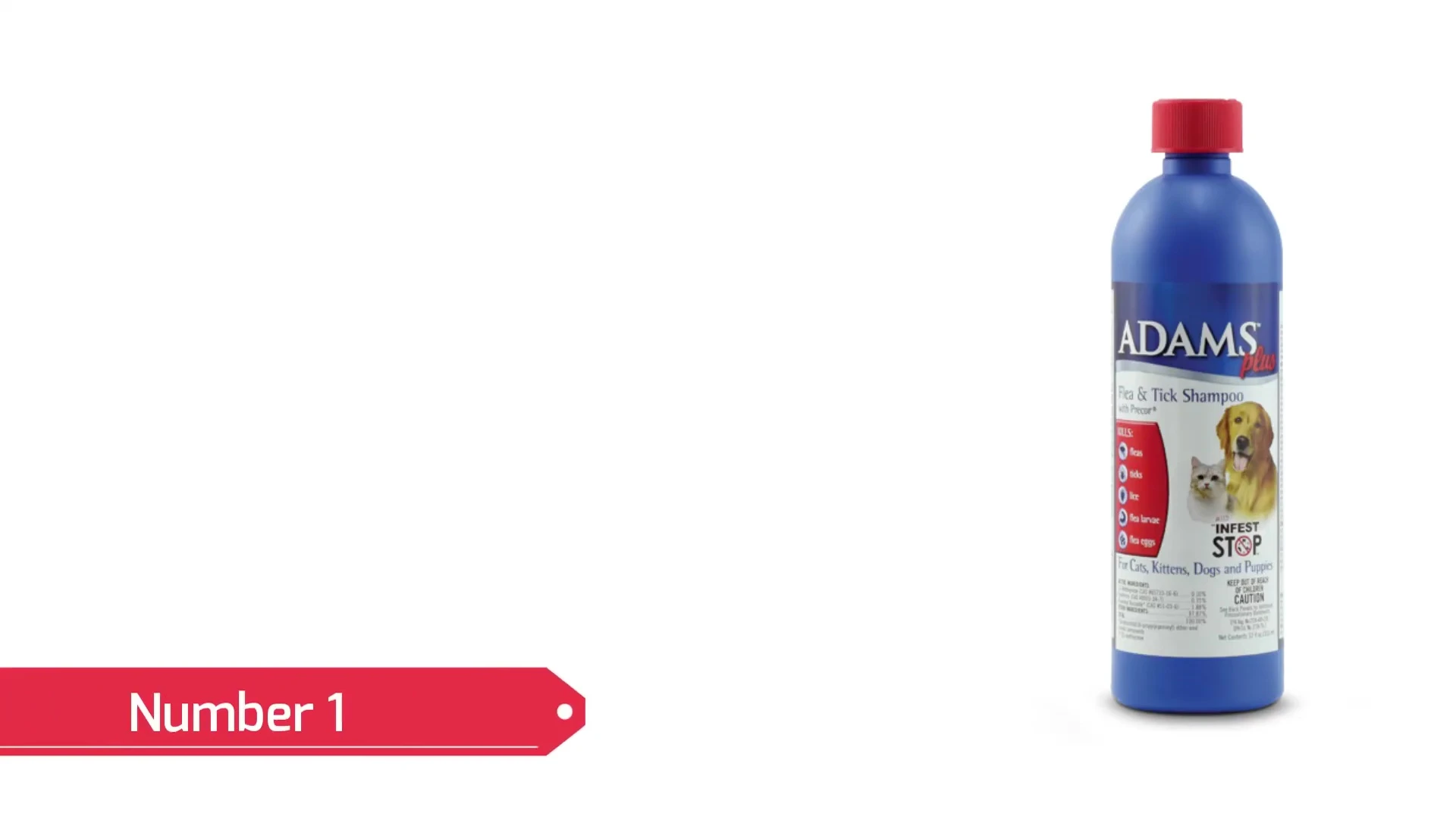 Adams Plus Flea & Tick Shampoo bottle