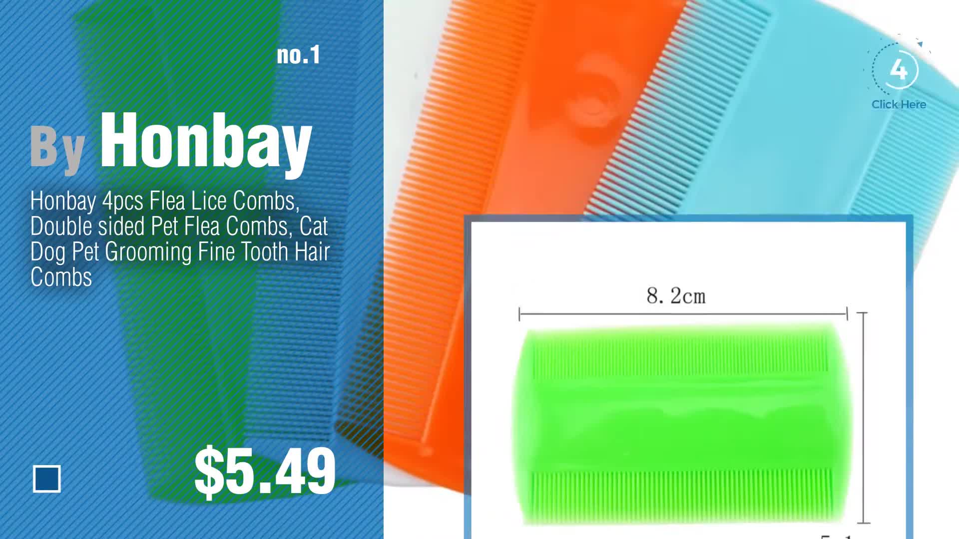 Safari cat flea comb