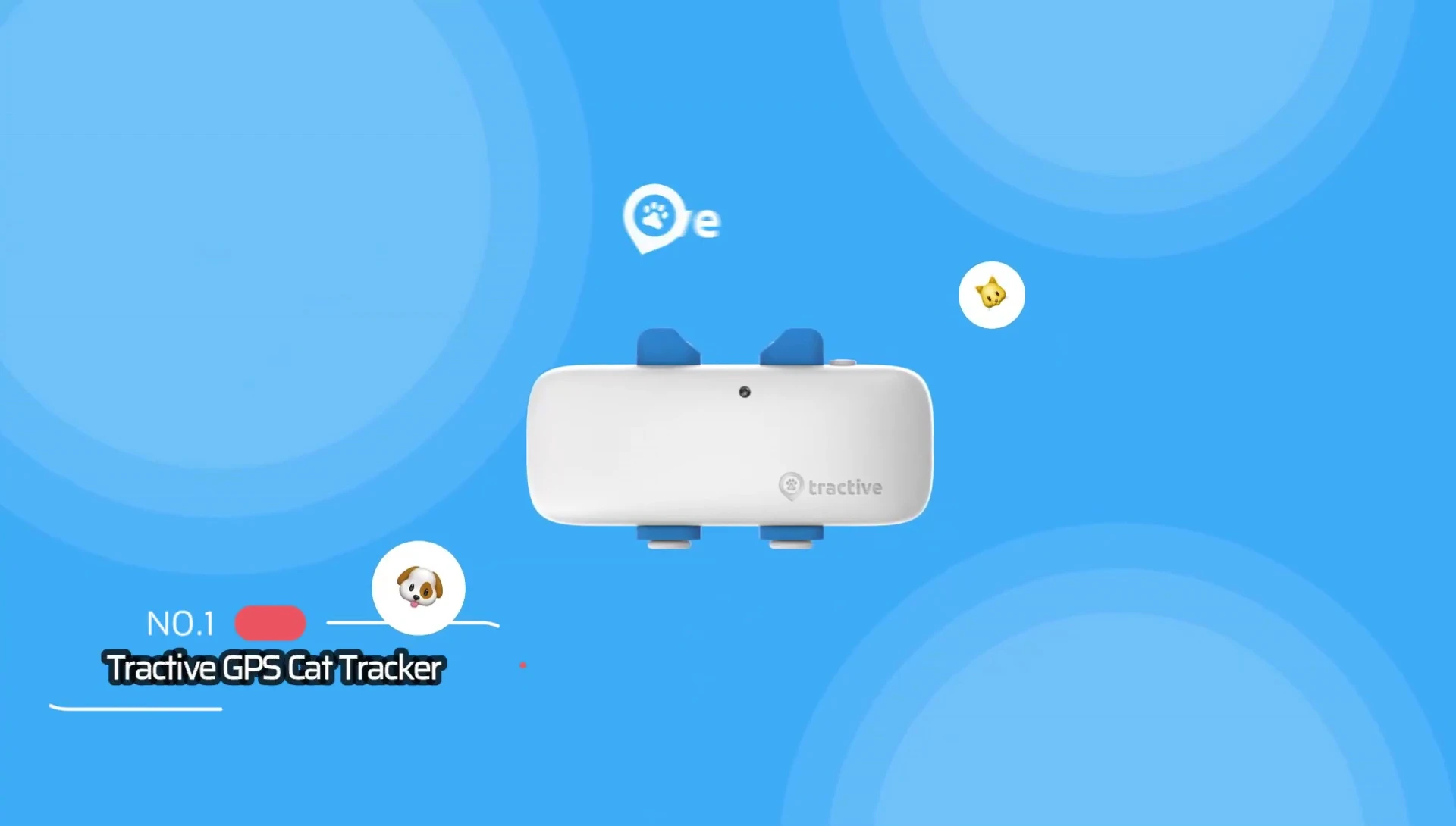 Tractive GPS Cat Tracker highlighted on screen