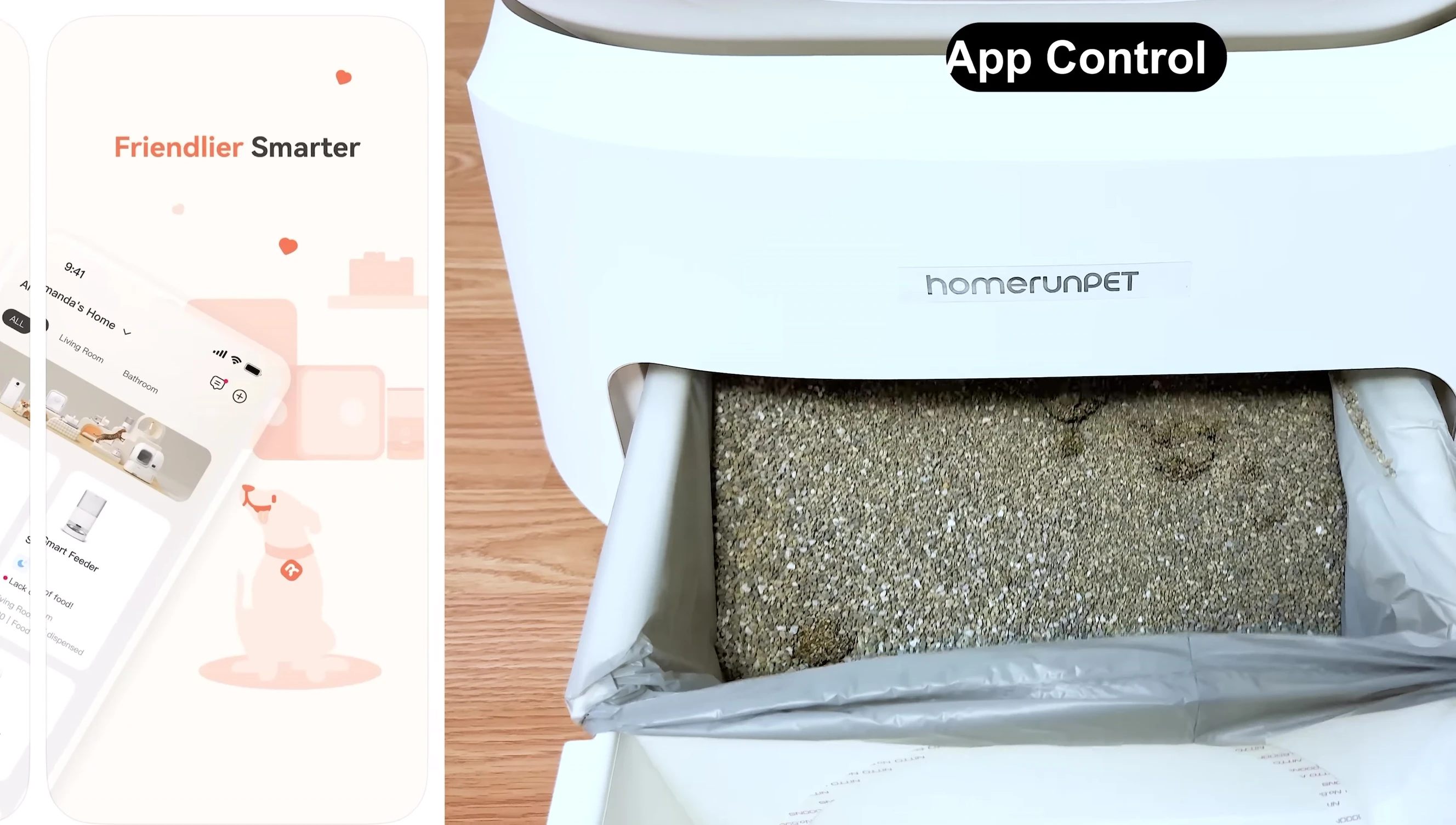 Screenshot showing the smart app interface.