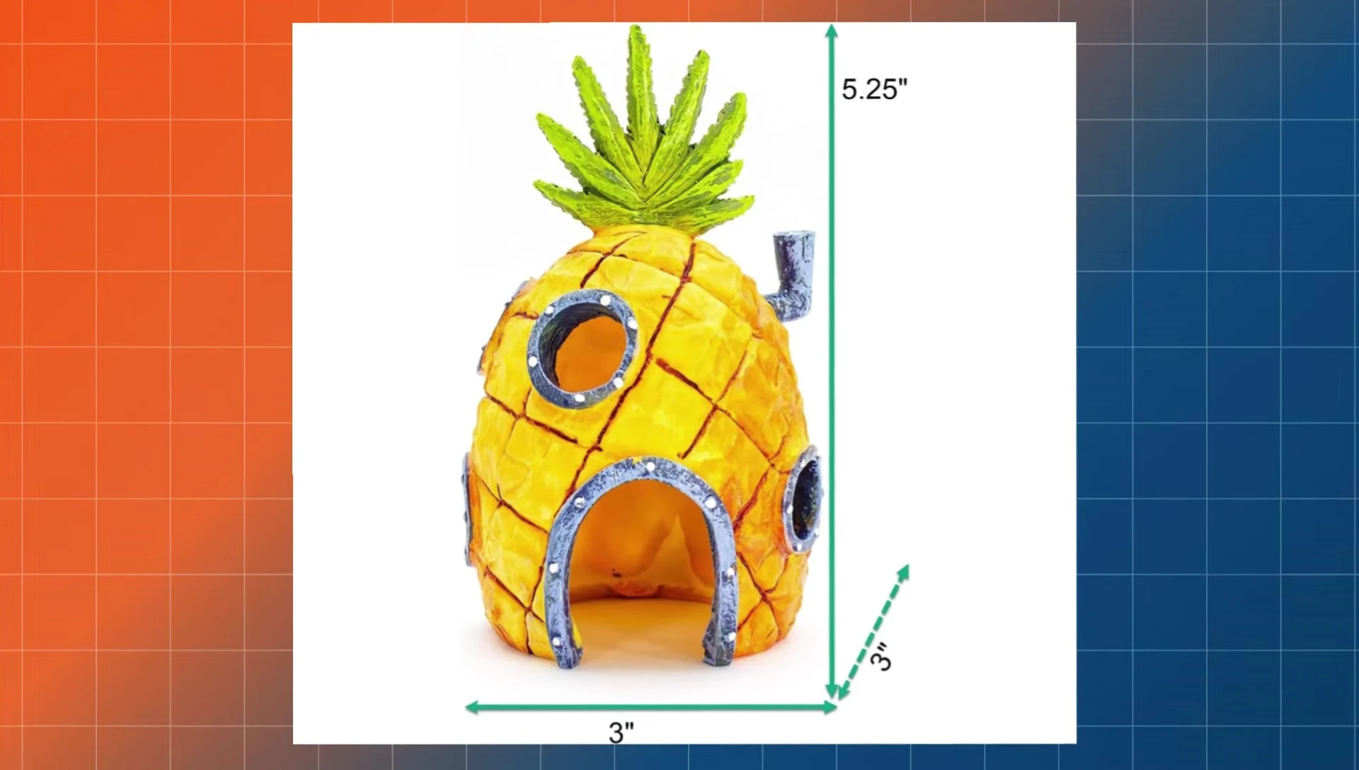 SpongeBob ornament showcasing its size and detail