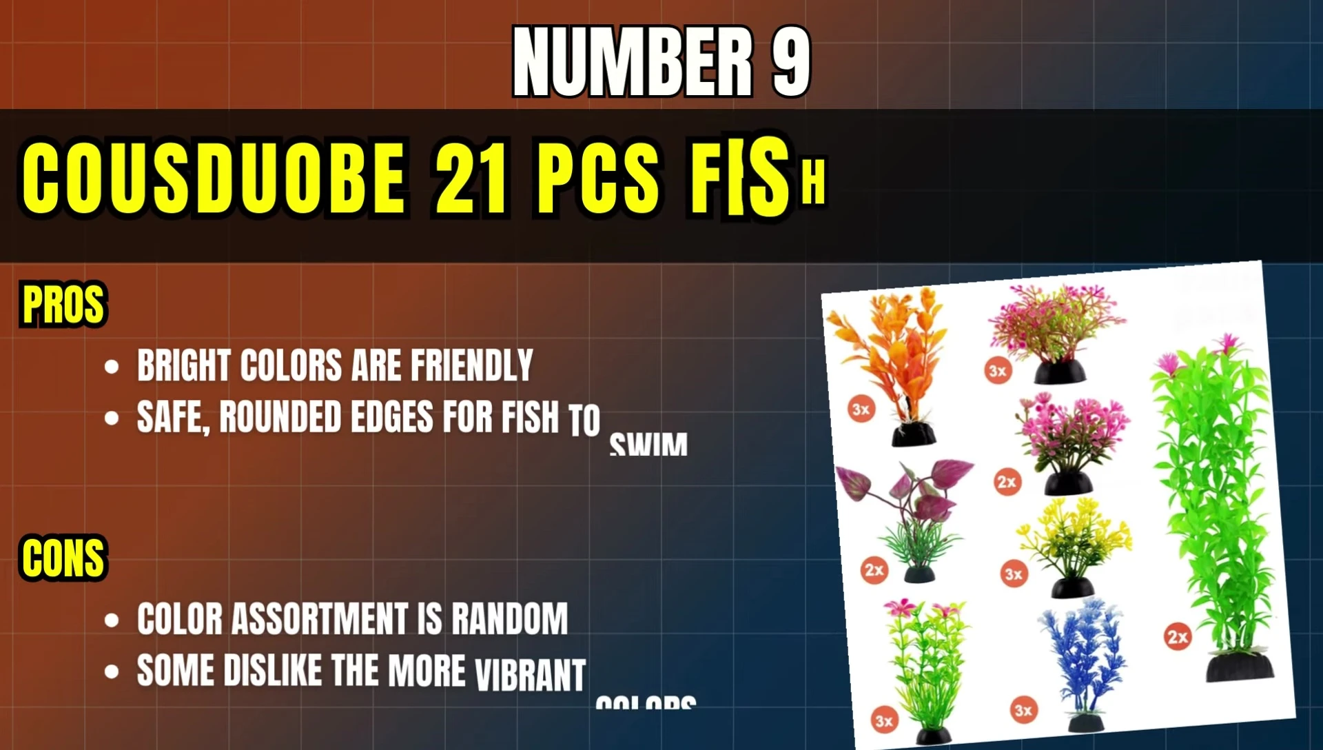 The 21-piece set of artificial plants