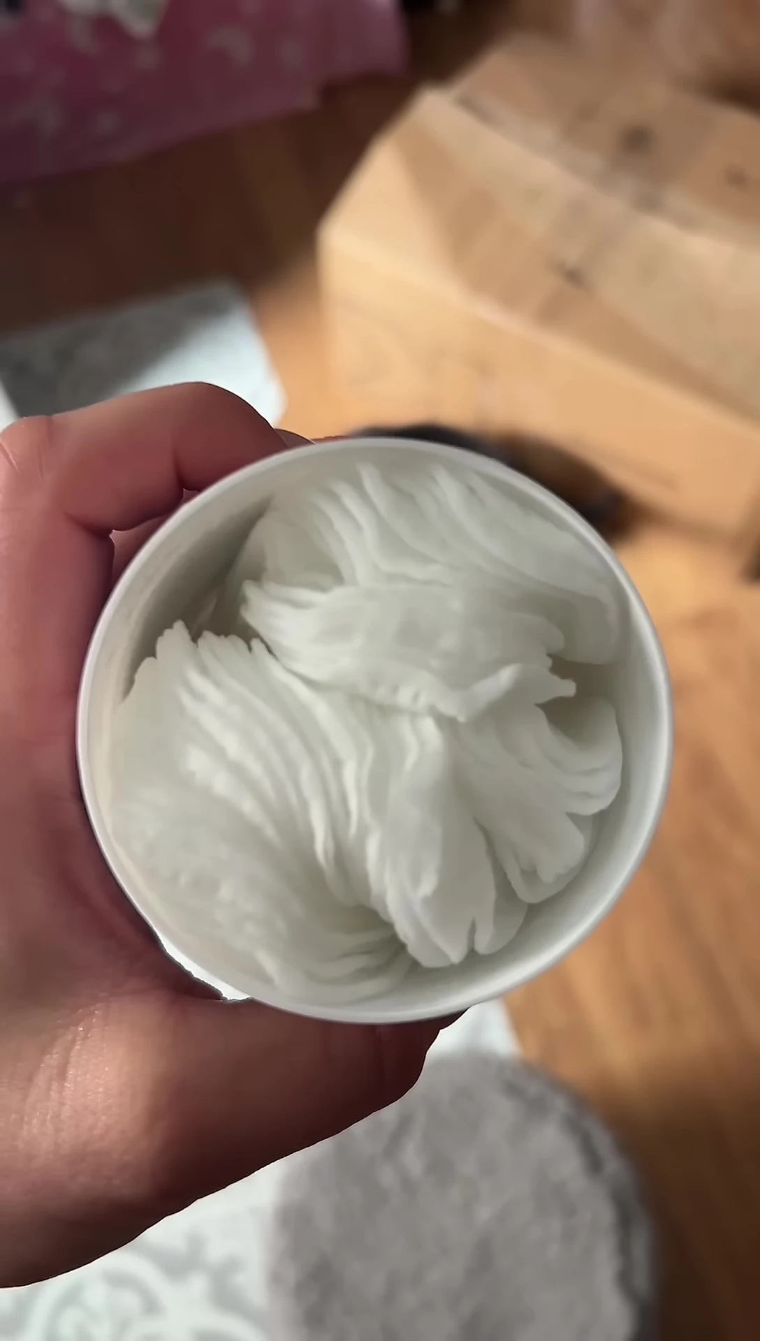 Close-up of a single wipe