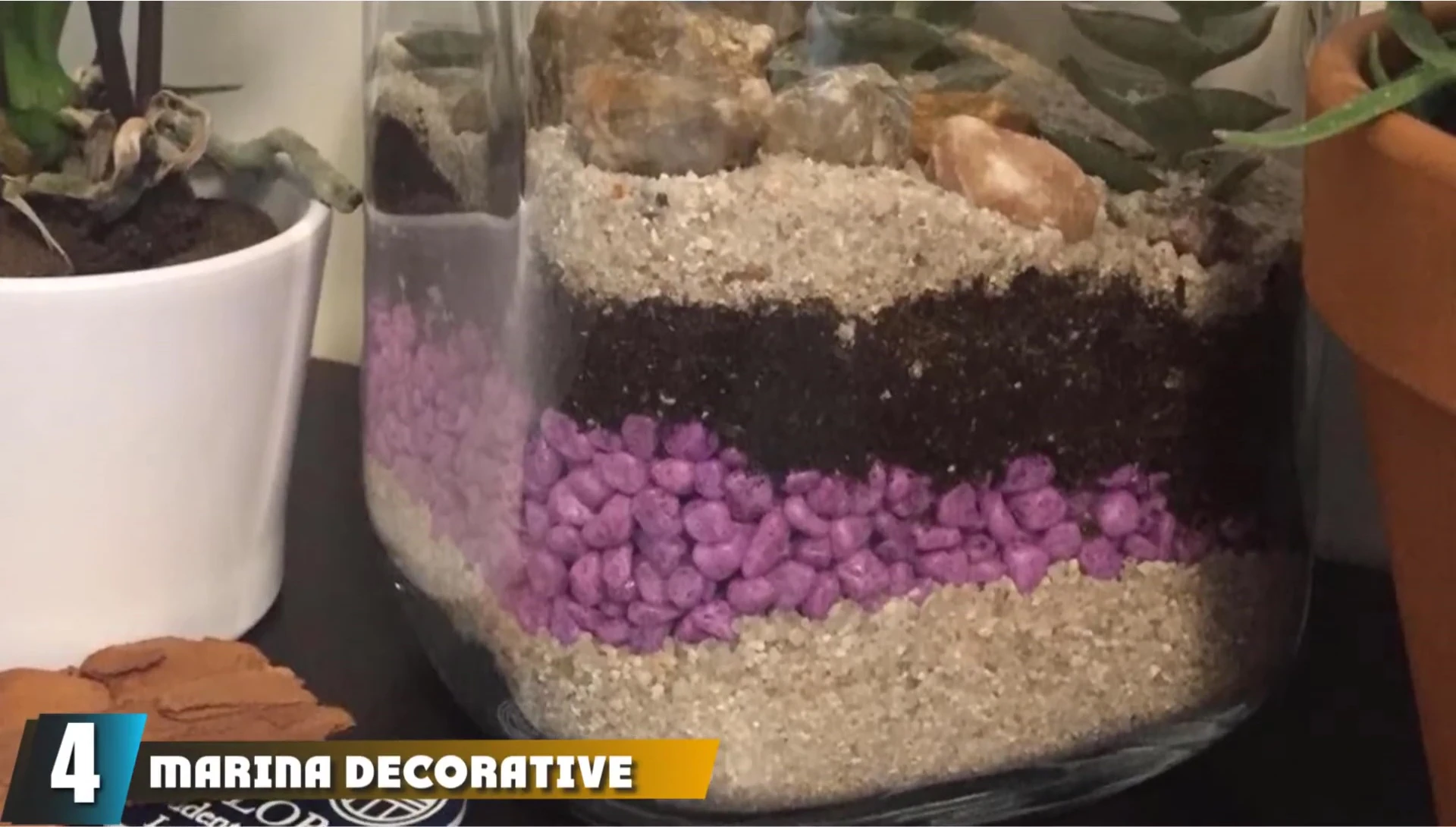 Various colors of Marina decorative gravel