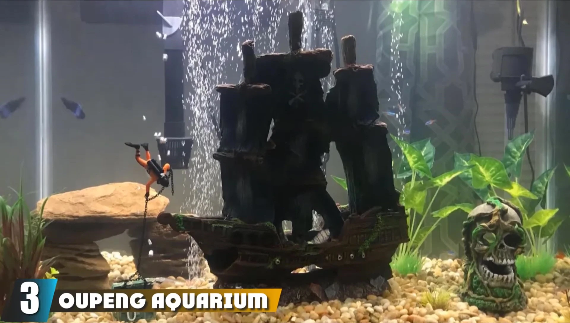 Pang aquarium gravel River Rock in a bag
