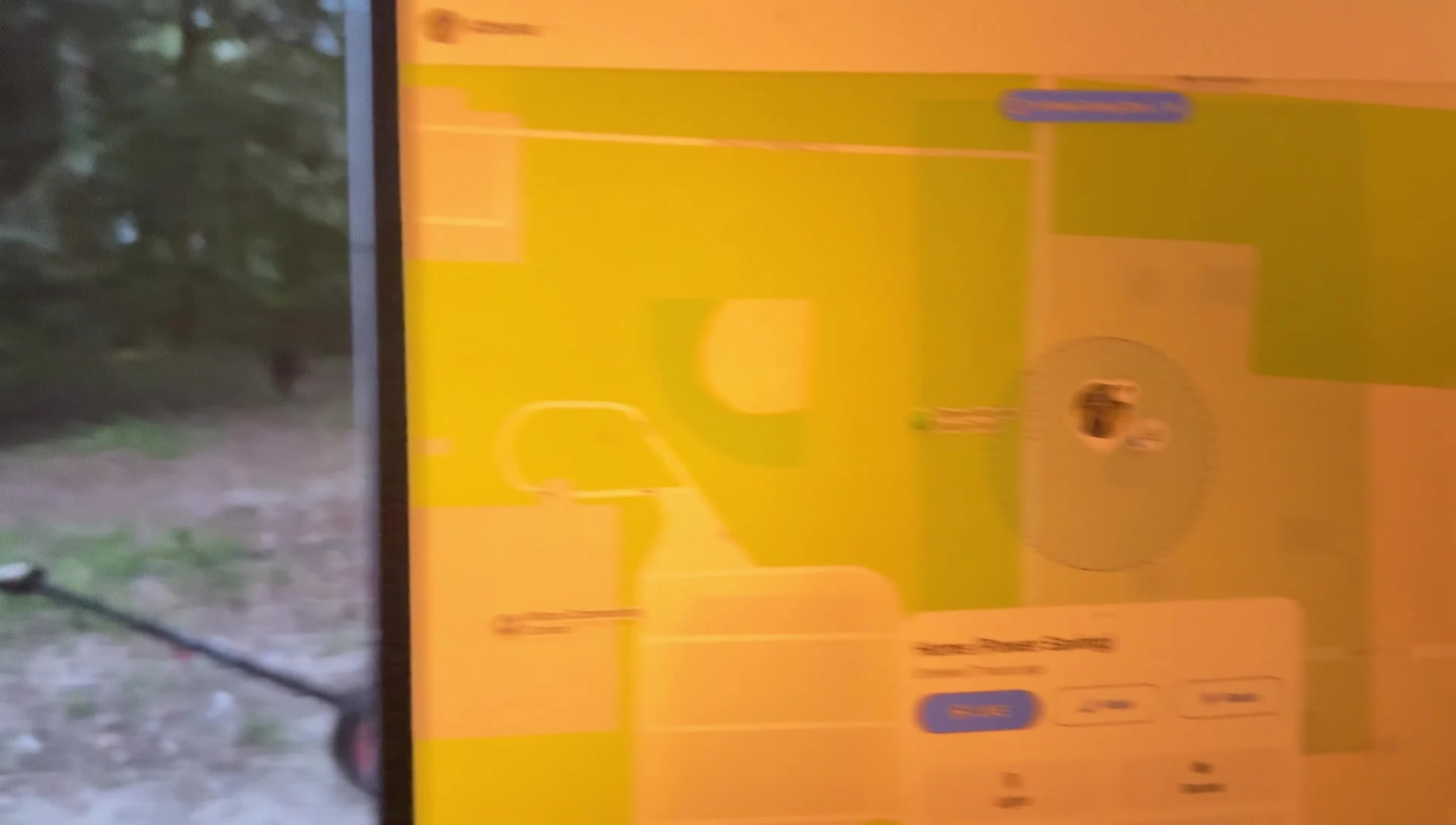Nighttime demonstration of the LED light