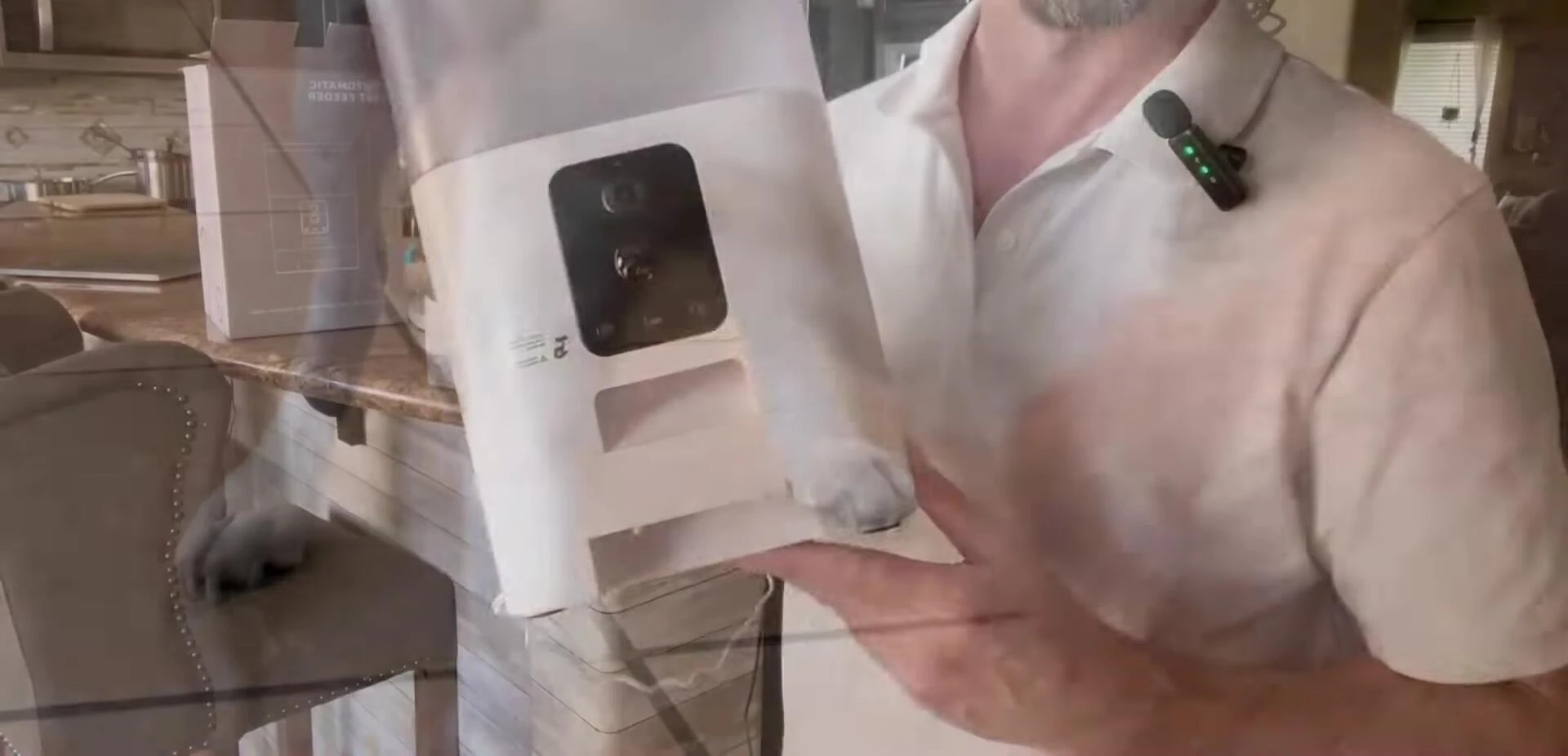 A still image highlighting the clear camera footage.