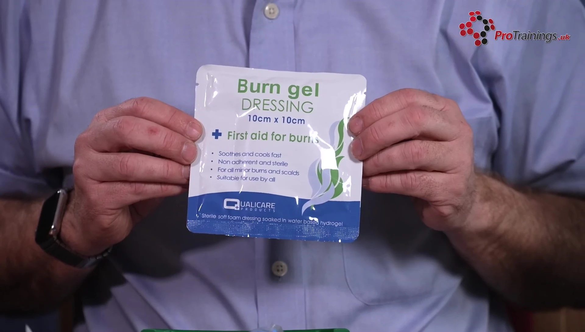 Burn gel dressing
