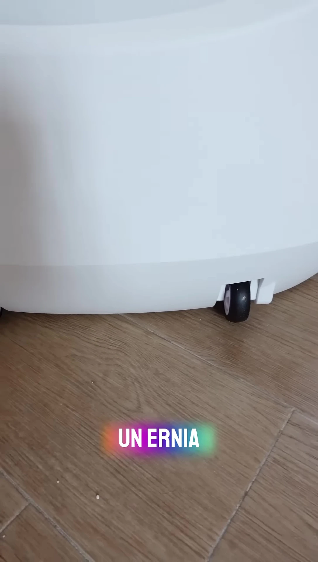 Litter box on wheels, highlighting ease of movement.