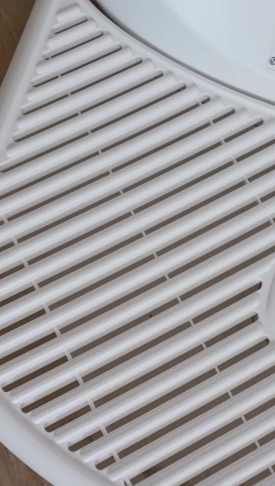 Interior of the litter box, showcasing its spaciousness.