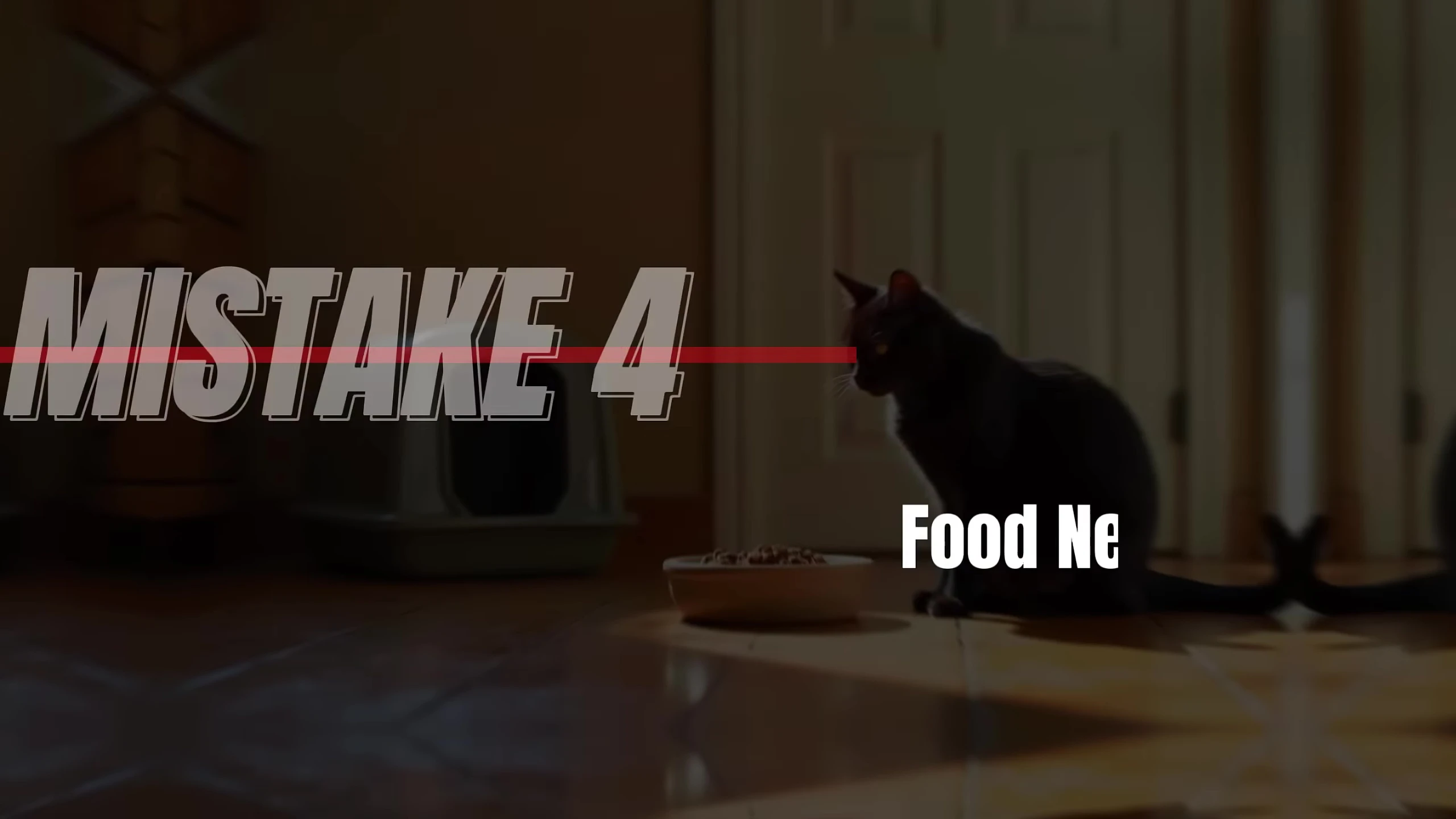Illustration of undesirable proximity of food and litter box.