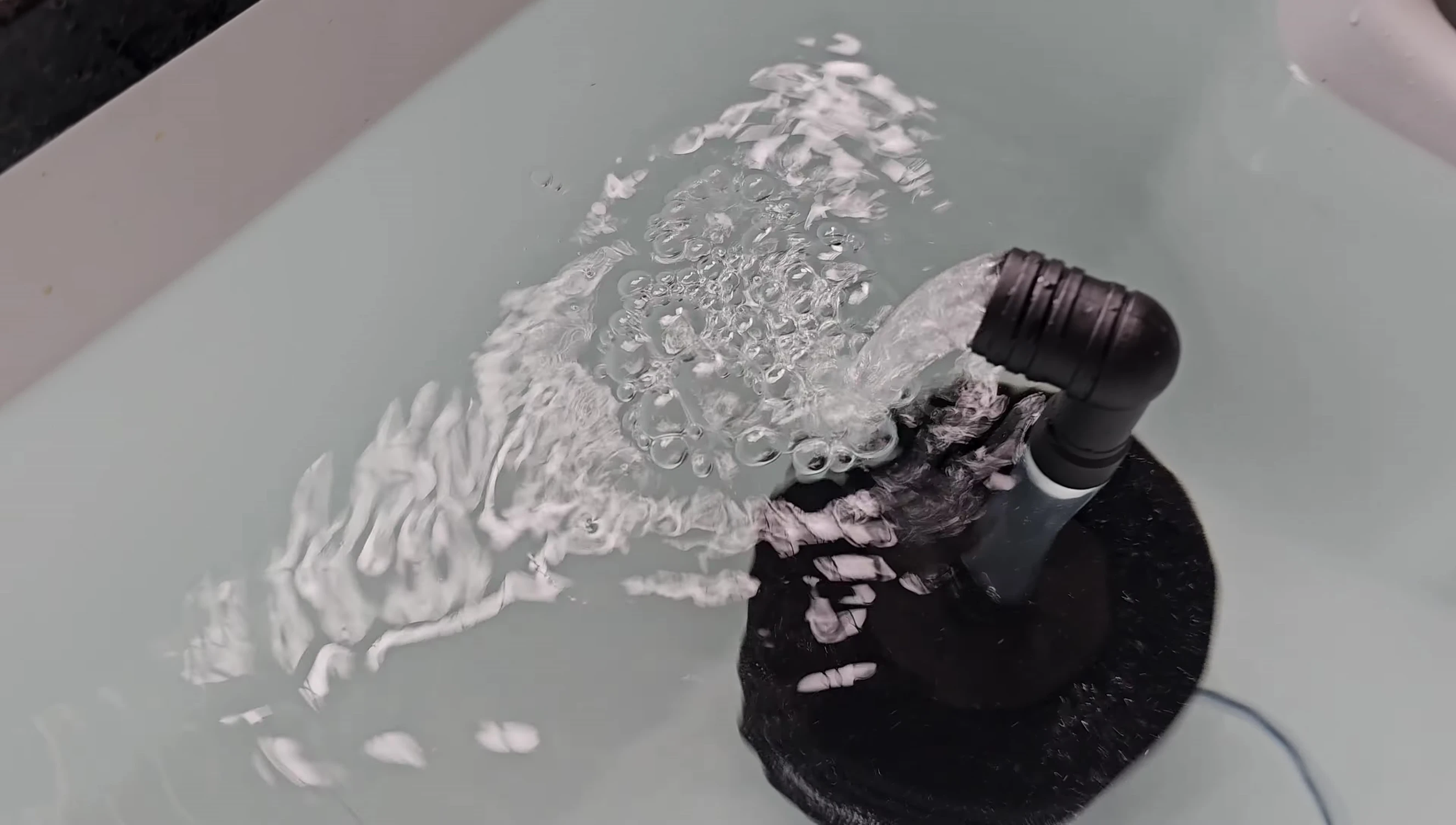 Another demonstration showcasing the effective water flow.