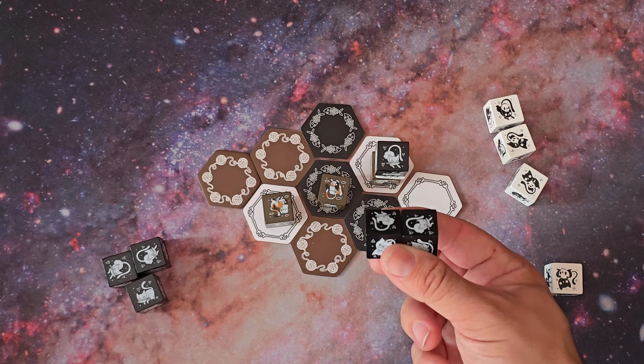 Explanation of not placing a die on a die of your own color